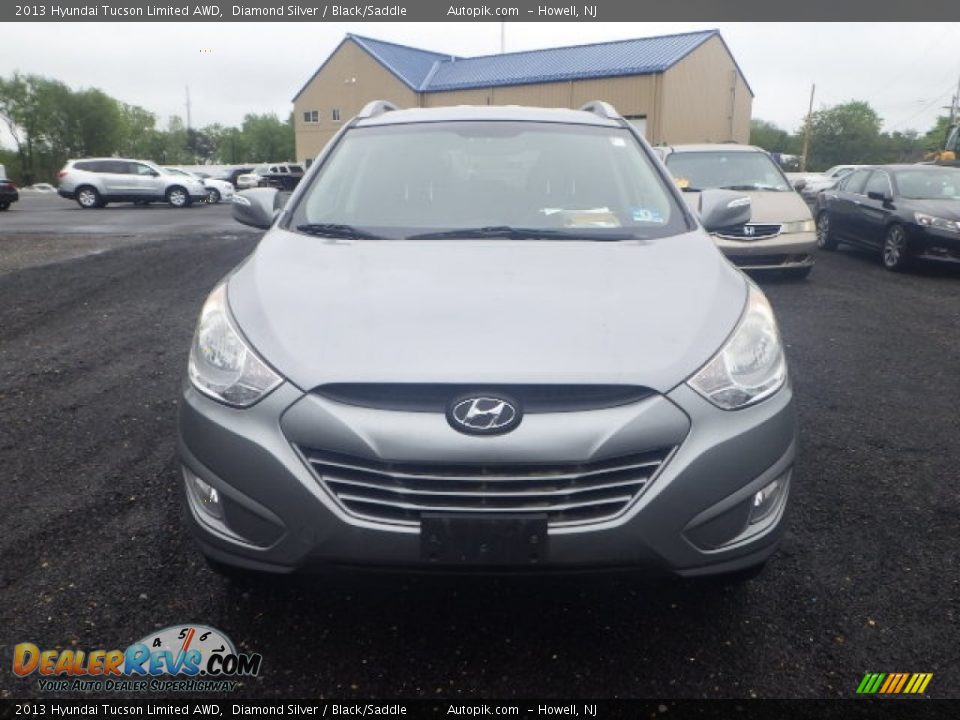 2013 Hyundai Tucson Limited AWD Diamond Silver / Black/Saddle Photo #3