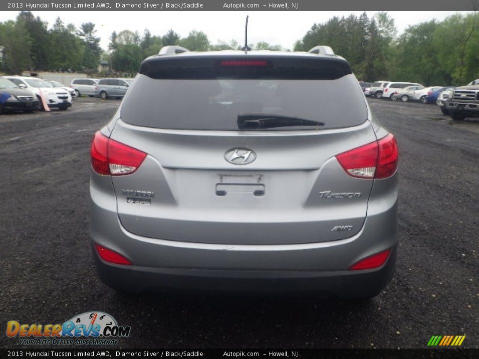 2013 Hyundai Tucson Limited AWD Diamond Silver / Black/Saddle Photo #5