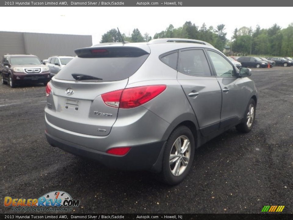 2013 Hyundai Tucson Limited AWD Diamond Silver / Black/Saddle Photo #6