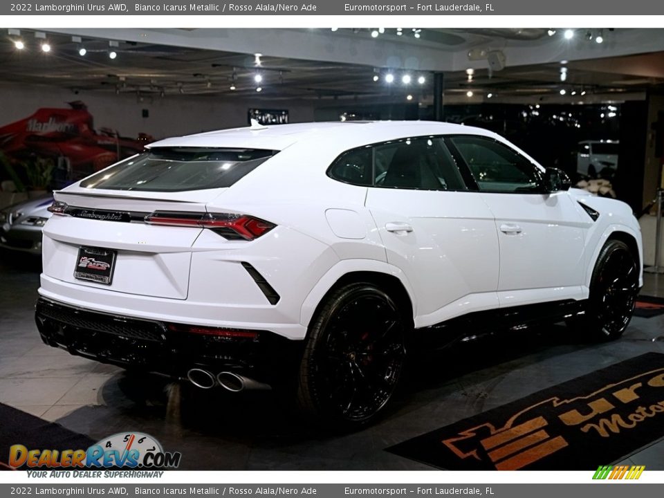 2022 Lamborghini Urus AWD Bianco Icarus Metallic / Rosso Alala/Nero Ade Photo #16