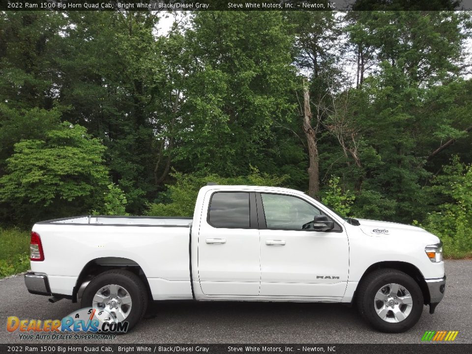 Bright White 2022 Ram 1500 Big Horn Quad Cab Photo #5