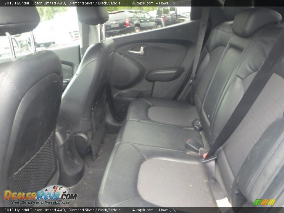 2013 Hyundai Tucson Limited AWD Diamond Silver / Black/Saddle Photo #9