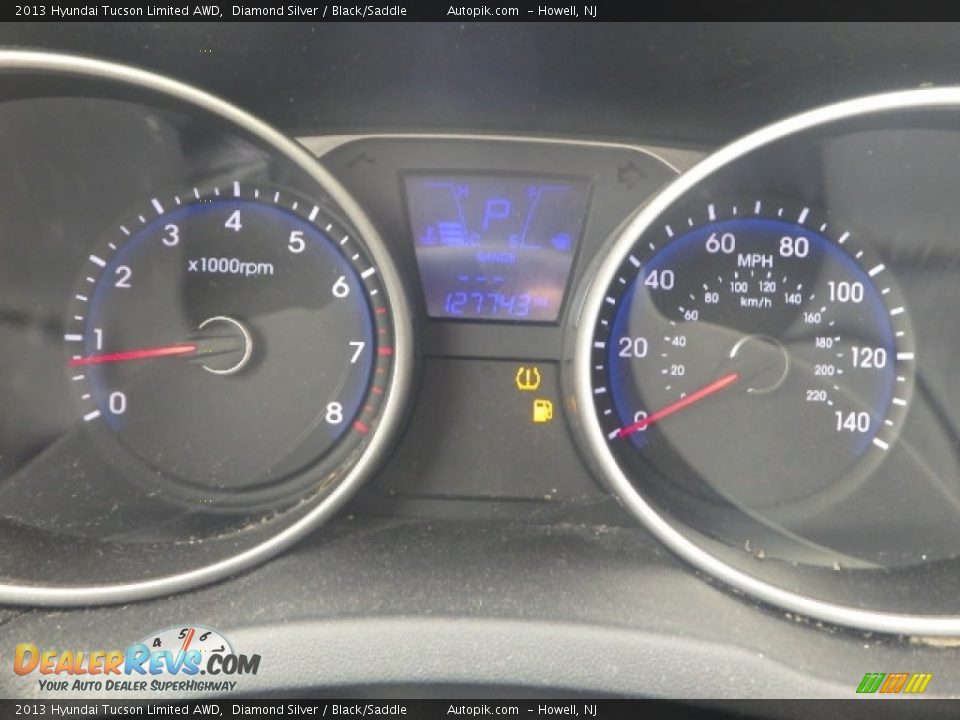 2013 Hyundai Tucson Limited AWD Diamond Silver / Black/Saddle Photo #10