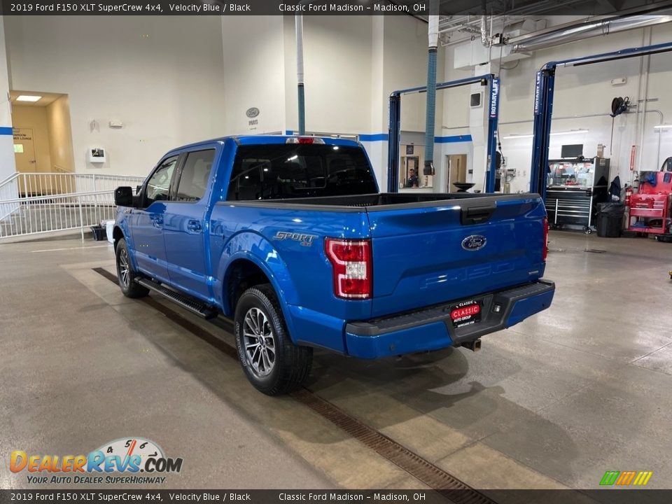 2019 Ford F150 XLT SuperCrew 4x4 Velocity Blue / Black Photo #7