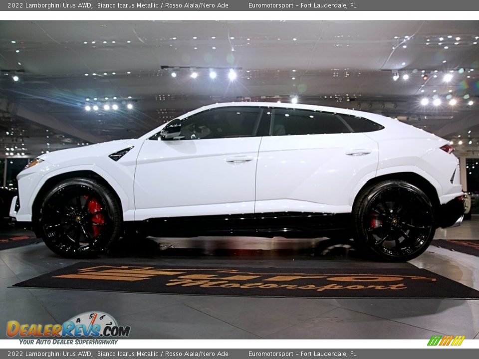 2022 Lamborghini Urus AWD Bianco Icarus Metallic / Rosso Alala/Nero Ade Photo #20