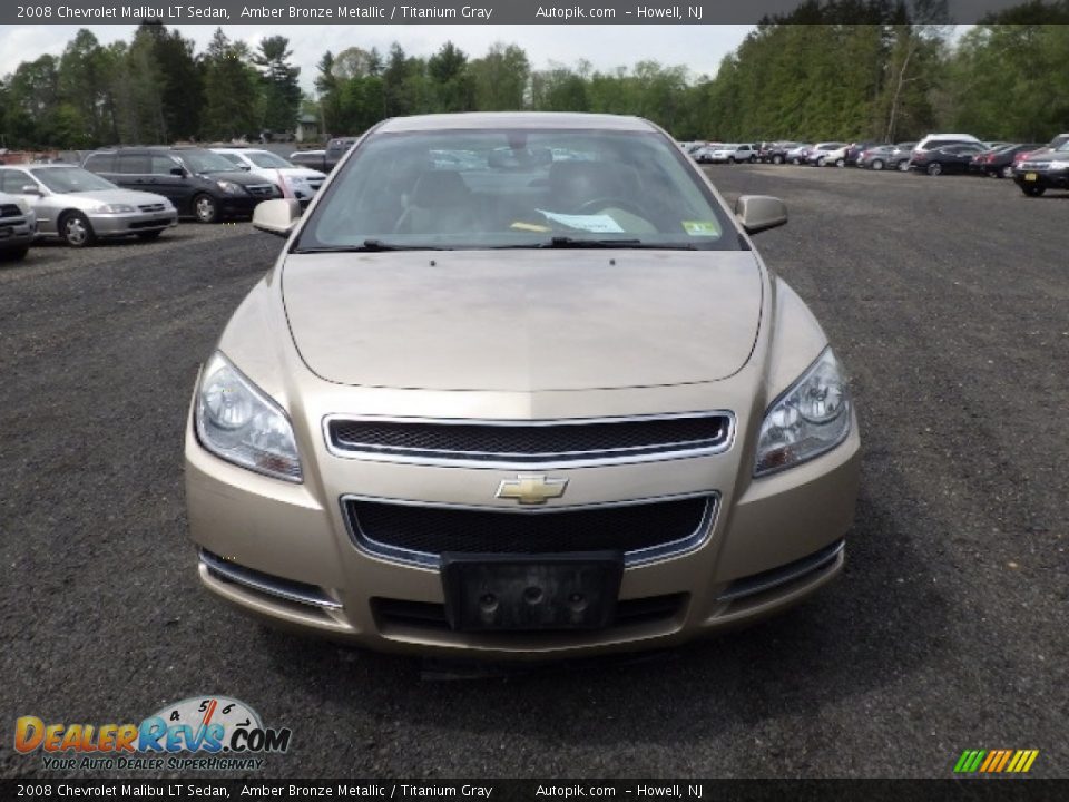 2008 Chevrolet Malibu LT Sedan Amber Bronze Metallic / Titanium Gray Photo #2