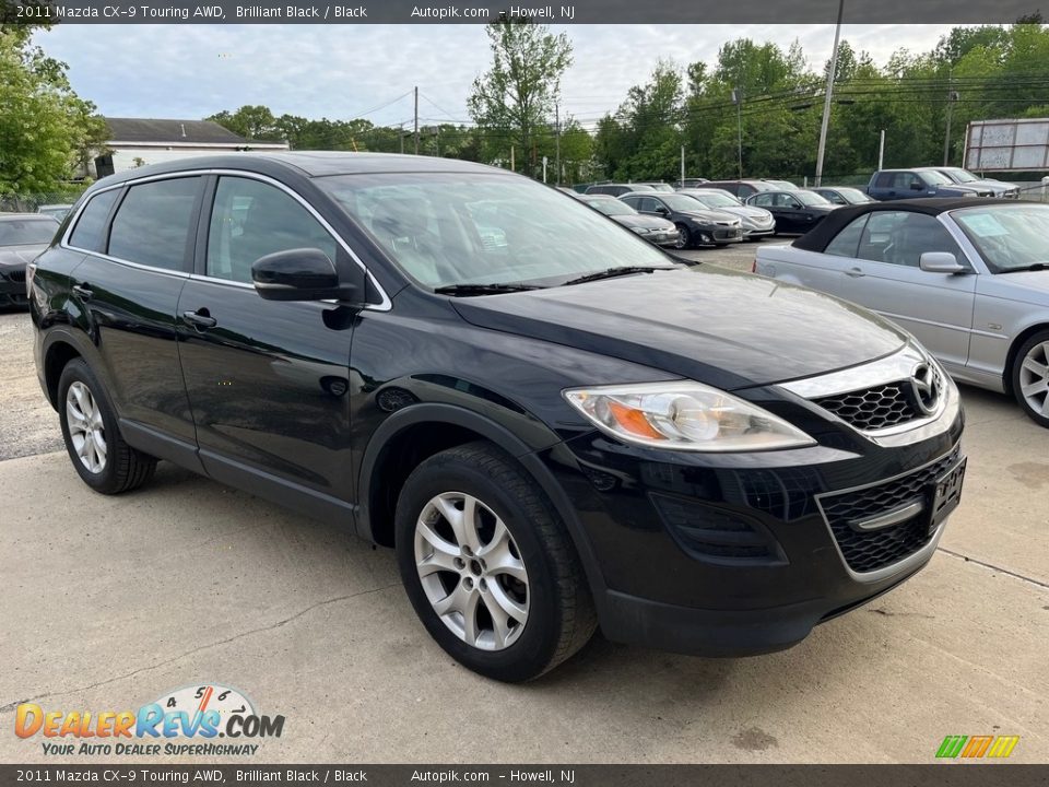 2011 Mazda CX-9 Touring AWD Brilliant Black / Black Photo #2