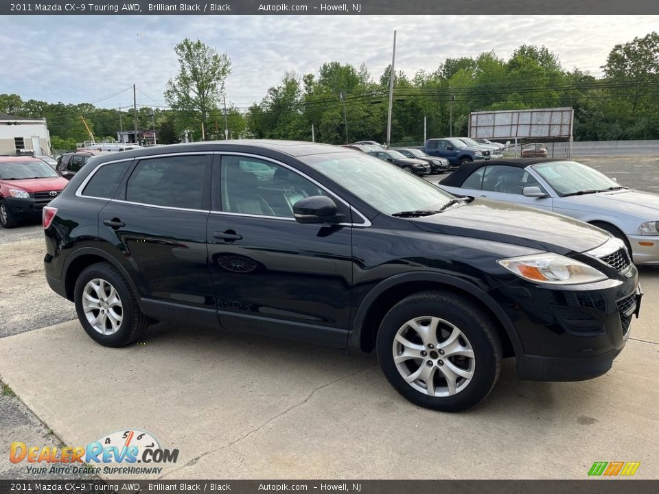 2011 Mazda CX-9 Touring AWD Brilliant Black / Black Photo #3