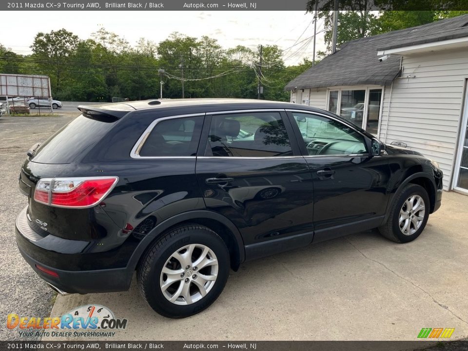 2011 Mazda CX-9 Touring AWD Brilliant Black / Black Photo #4