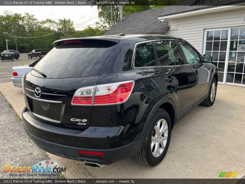 2011 Mazda CX-9 Touring AWD Brilliant Black / Black Photo #5