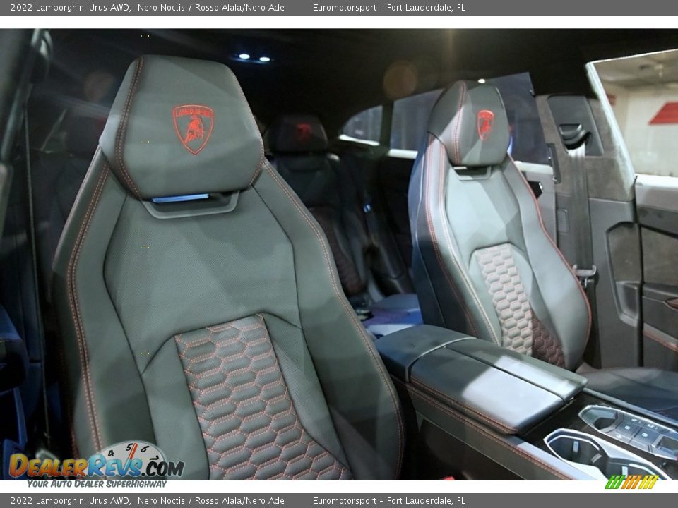 2022 Lamborghini Urus AWD Nero Noctis / Rosso Alala/Nero Ade Photo #3