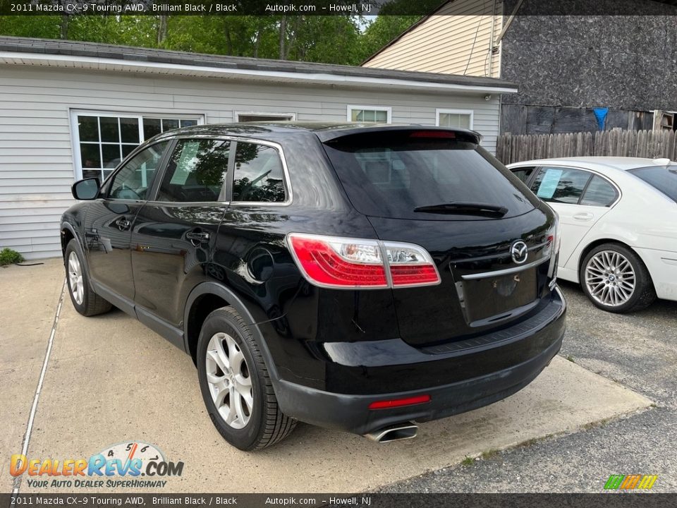 2011 Mazda CX-9 Touring AWD Brilliant Black / Black Photo #7