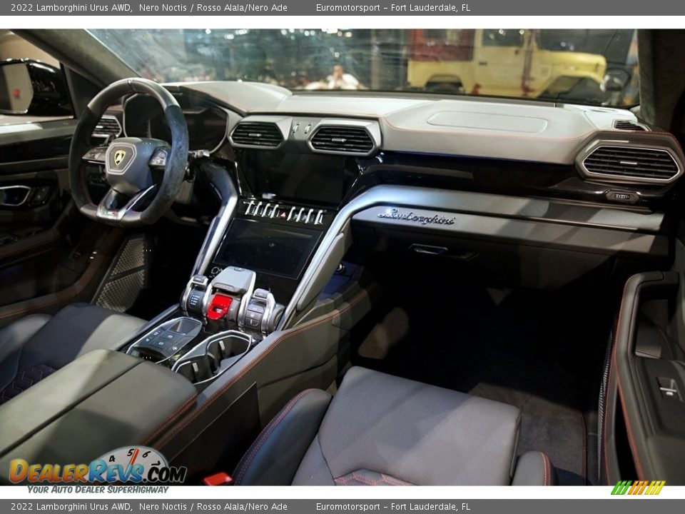 Rosso Alala/Nero Ade Interior - 2022 Lamborghini Urus AWD Photo #5
