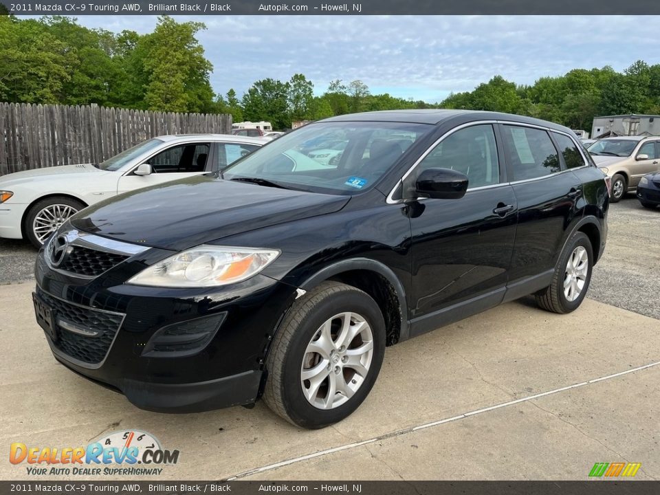 2011 Mazda CX-9 Touring AWD Brilliant Black / Black Photo #10