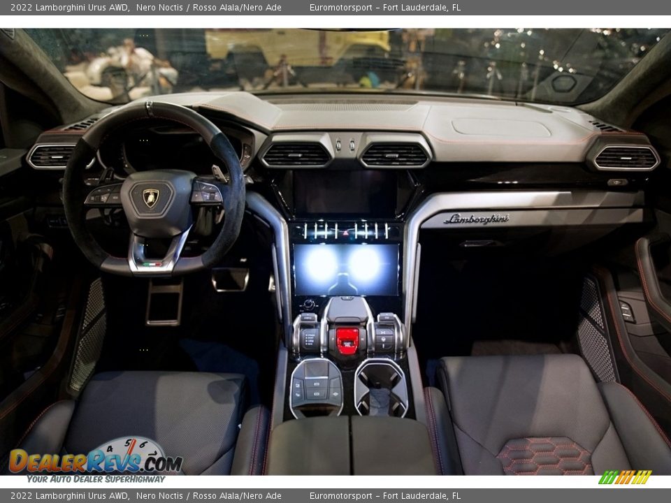 Rosso Alala/Nero Ade Interior - 2022 Lamborghini Urus AWD Photo #8