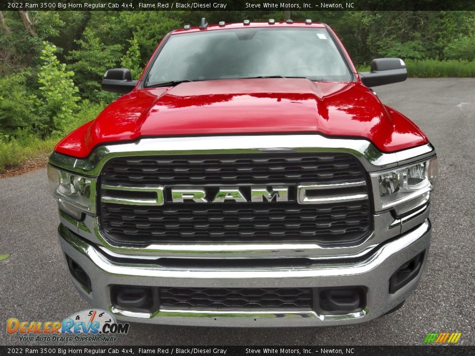 2022 Ram 3500 Big Horn Regular Cab 4x4 Flame Red / Black/Diesel Gray Photo #3