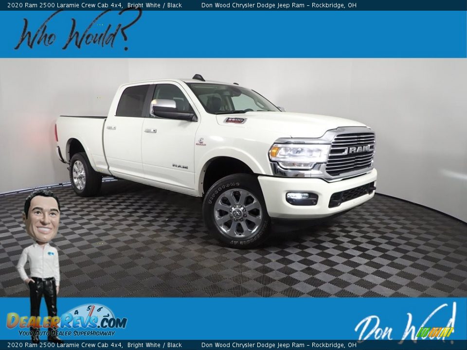 2020 Ram 2500 Laramie Crew Cab 4x4 Bright White / Black Photo #1