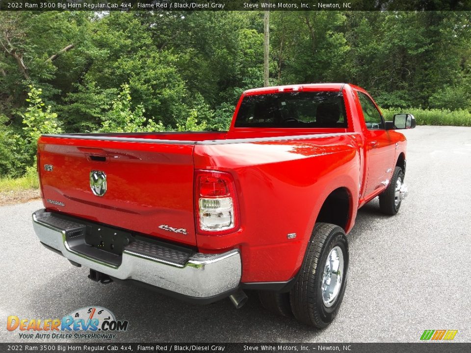 2022 Ram 3500 Big Horn Regular Cab 4x4 Flame Red / Black/Diesel Gray Photo #6