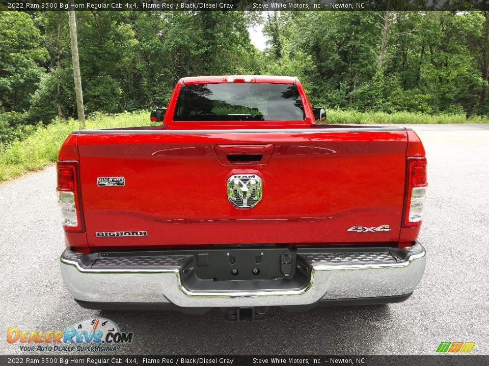 2022 Ram 3500 Big Horn Regular Cab 4x4 Flame Red / Black/Diesel Gray Photo #7