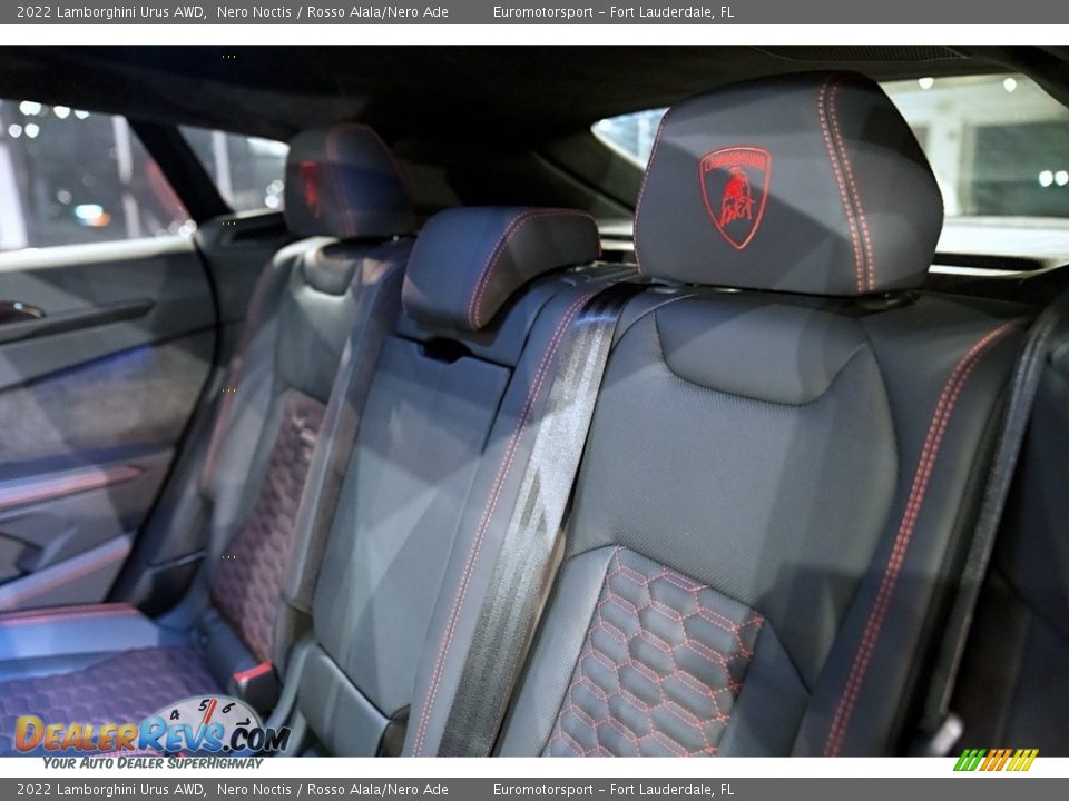 2022 Lamborghini Urus AWD Nero Noctis / Rosso Alala/Nero Ade Photo #24