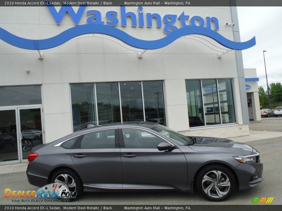 2019 Honda Accord EX-L Sedan Modern Steel Metallic / Black Photo #2