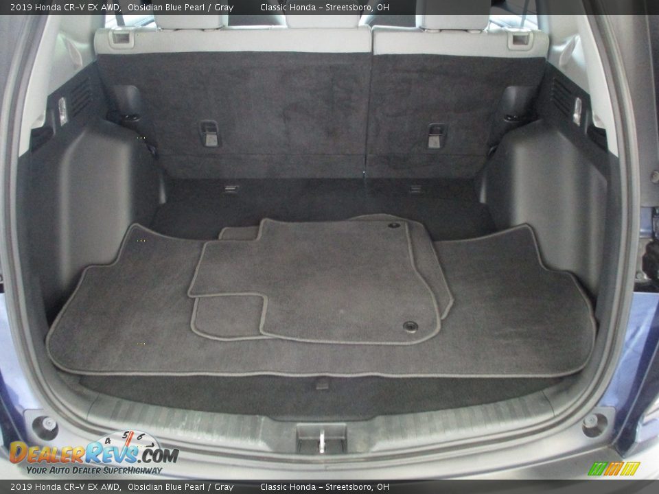2019 Honda CR-V EX AWD Obsidian Blue Pearl / Gray Photo #13