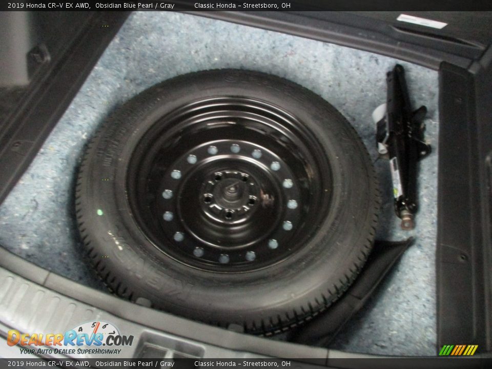 2019 Honda CR-V EX AWD Obsidian Blue Pearl / Gray Photo #14