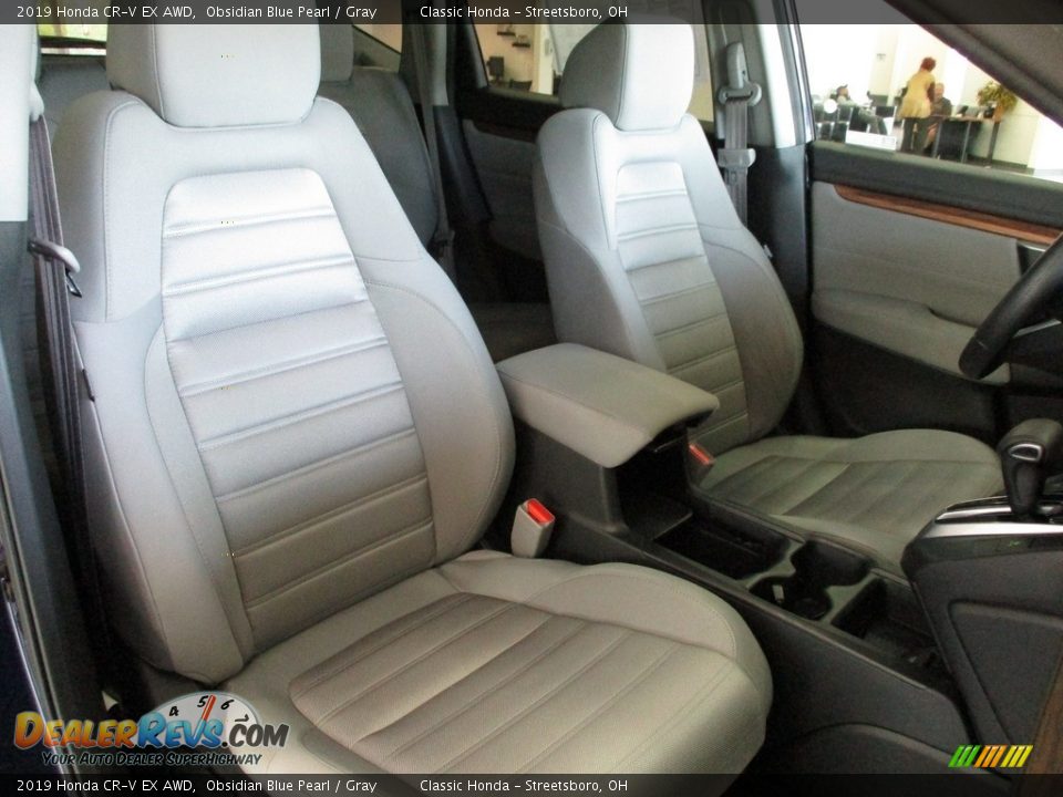 2019 Honda CR-V EX AWD Obsidian Blue Pearl / Gray Photo #18