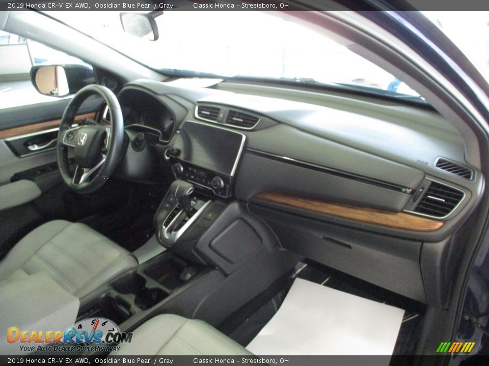 2019 Honda CR-V EX AWD Obsidian Blue Pearl / Gray Photo #19