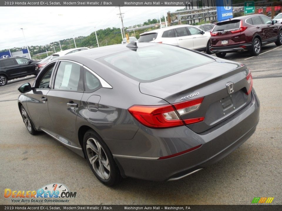 2019 Honda Accord EX-L Sedan Modern Steel Metallic / Black Photo #8