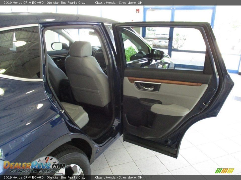 2019 Honda CR-V EX AWD Obsidian Blue Pearl / Gray Photo #20