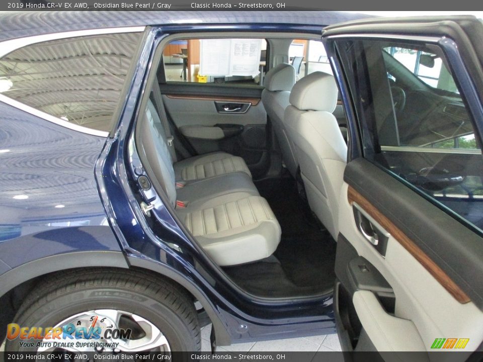 2019 Honda CR-V EX AWD Obsidian Blue Pearl / Gray Photo #21