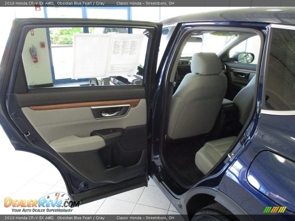 2019 Honda CR-V EX AWD Obsidian Blue Pearl / Gray Photo #23