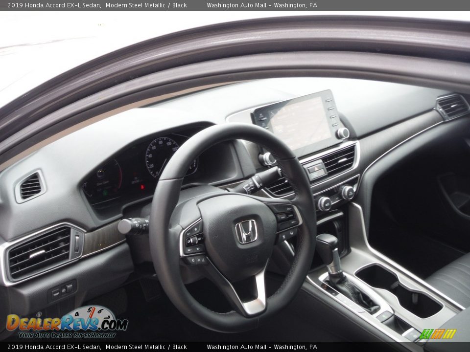 2019 Honda Accord EX-L Sedan Modern Steel Metallic / Black Photo #13