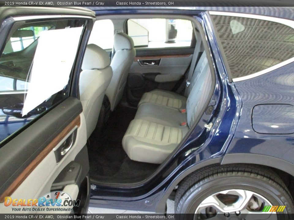 2019 Honda CR-V EX AWD Obsidian Blue Pearl / Gray Photo #24