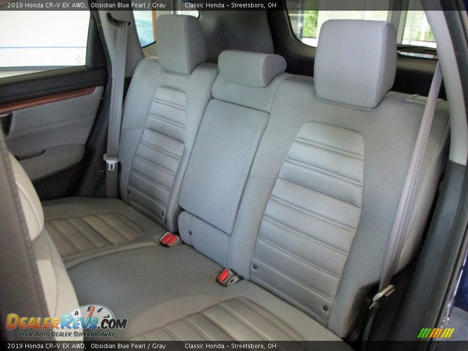 2019 Honda CR-V EX AWD Obsidian Blue Pearl / Gray Photo #25