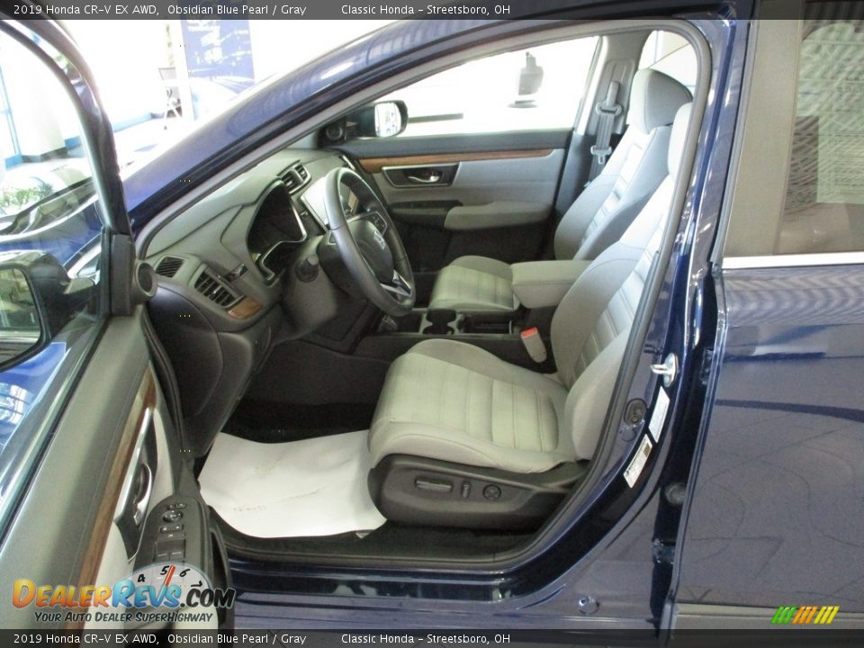 2019 Honda CR-V EX AWD Obsidian Blue Pearl / Gray Photo #27