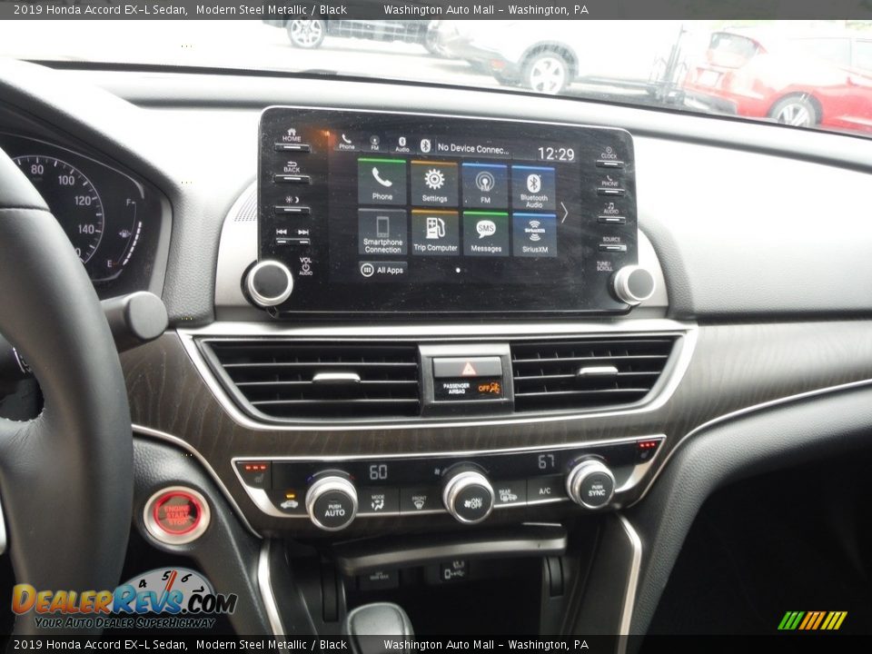 2019 Honda Accord EX-L Sedan Modern Steel Metallic / Black Photo #17