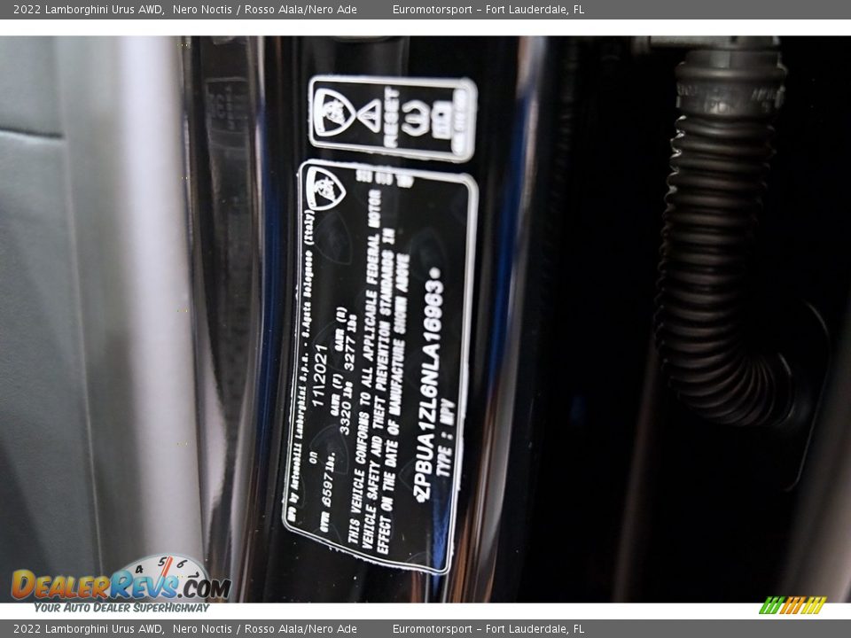 2022 Lamborghini Urus AWD Nero Noctis / Rosso Alala/Nero Ade Photo #41