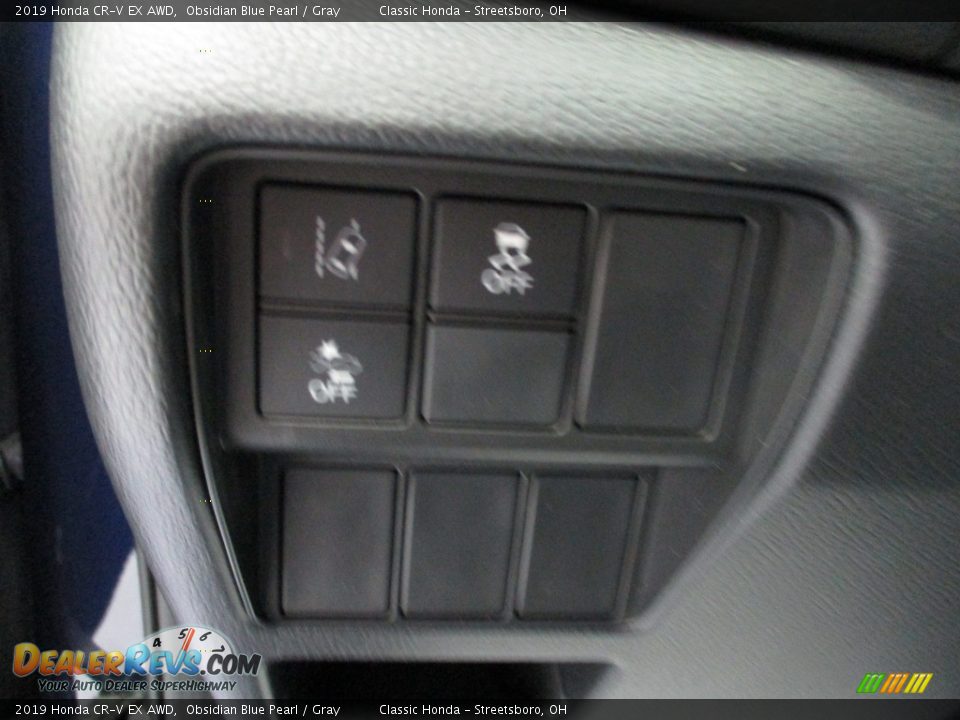 2019 Honda CR-V EX AWD Obsidian Blue Pearl / Gray Photo #29