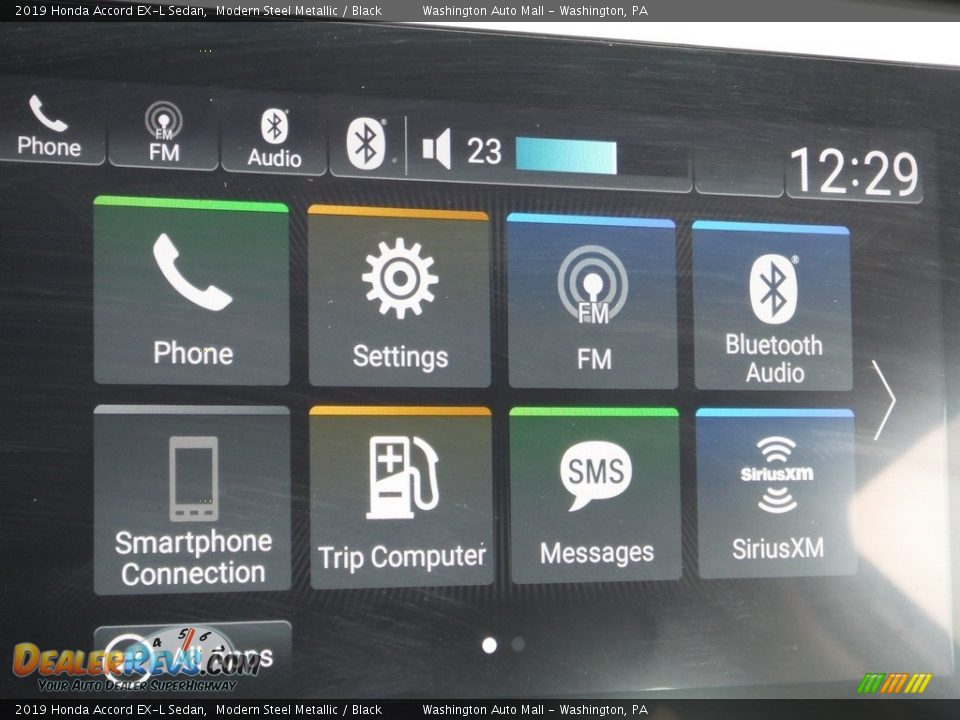 2019 Honda Accord EX-L Sedan Modern Steel Metallic / Black Photo #19