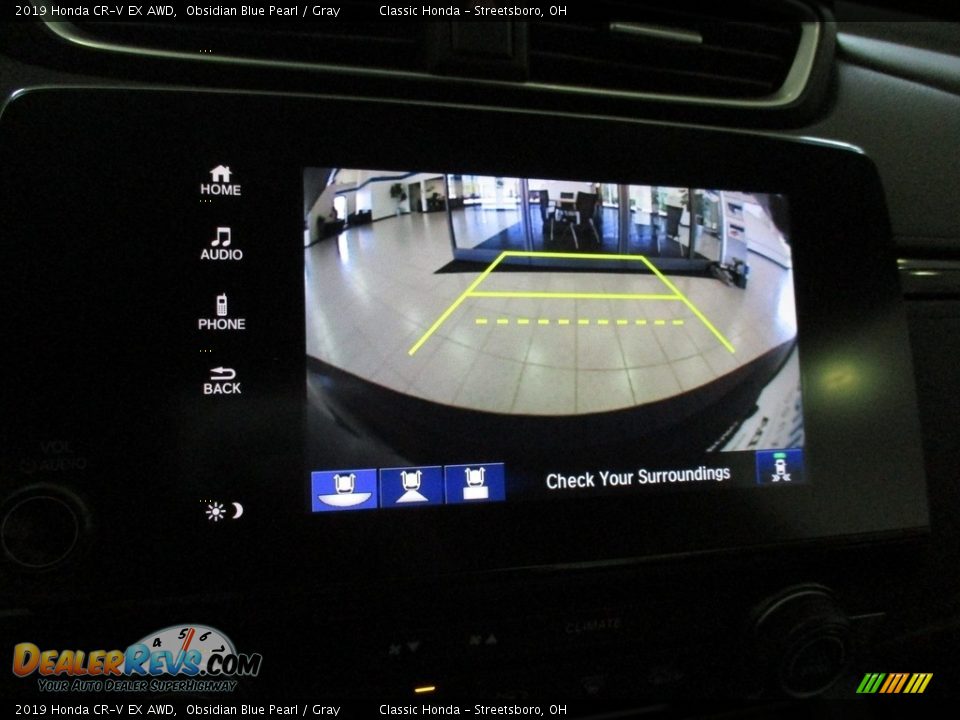 2019 Honda CR-V EX AWD Obsidian Blue Pearl / Gray Photo #36