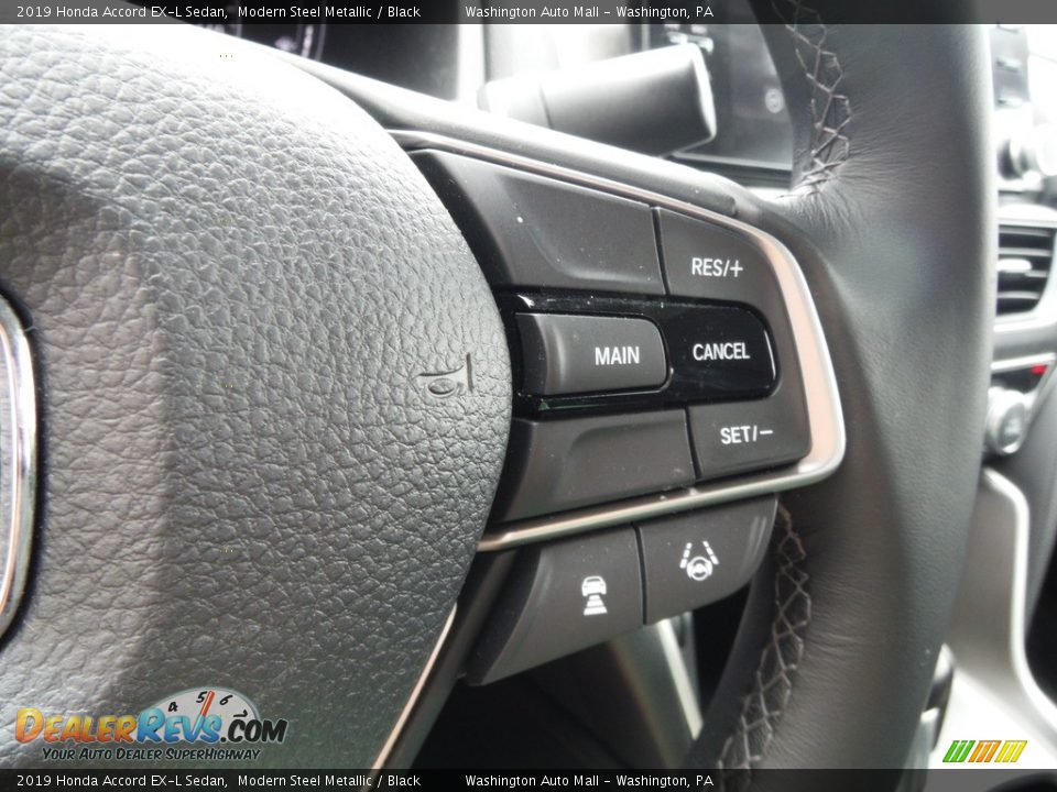 2019 Honda Accord EX-L Sedan Modern Steel Metallic / Black Photo #29