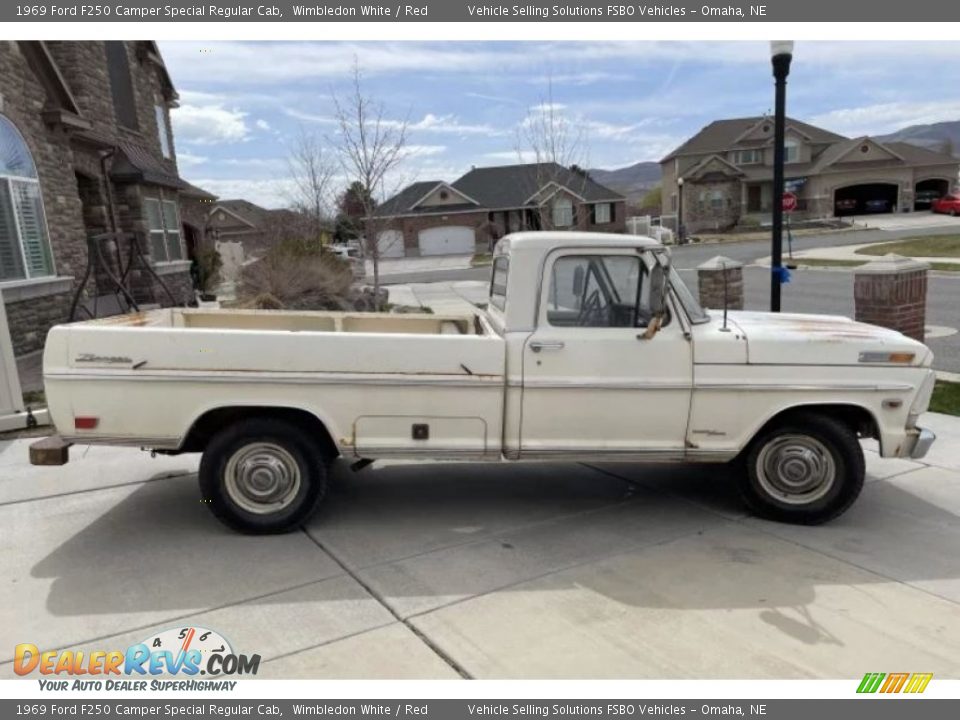 Wimbledon White 1969 Ford F250 Camper Special Regular Cab Photo #2