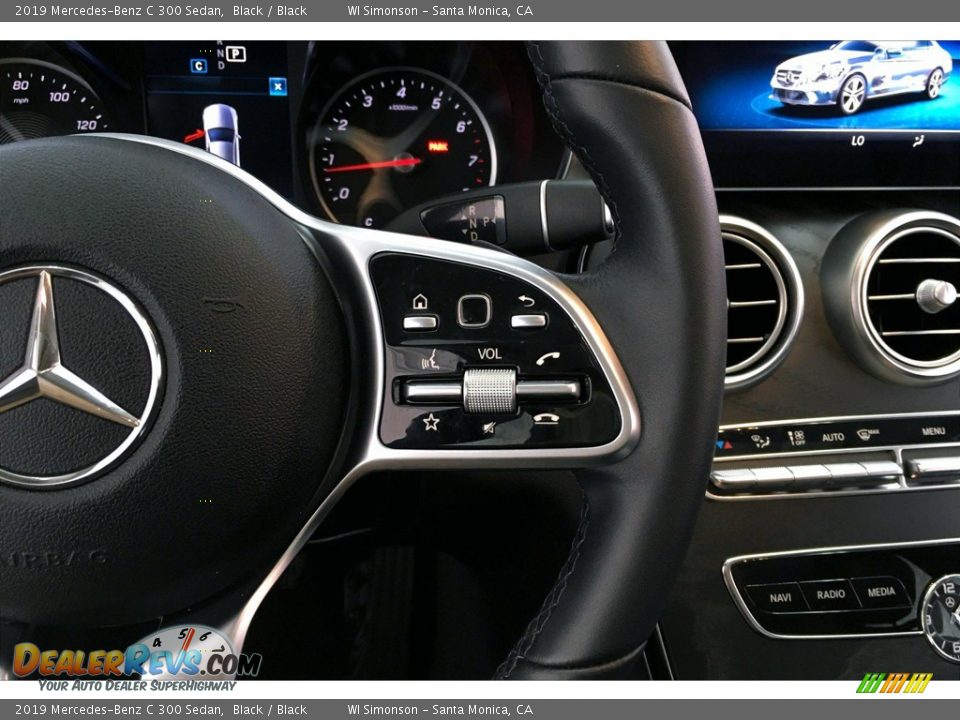 2019 Mercedes-Benz C 300 Sedan Black / Black Photo #19