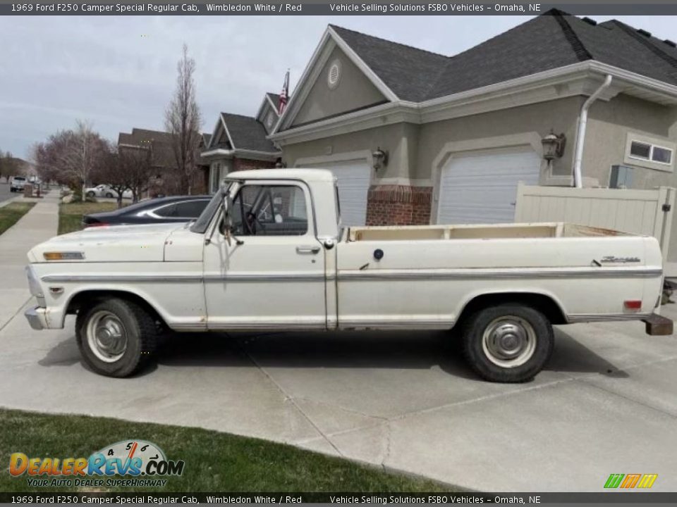 Wimbledon White 1969 Ford F250 Camper Special Regular Cab Photo #5