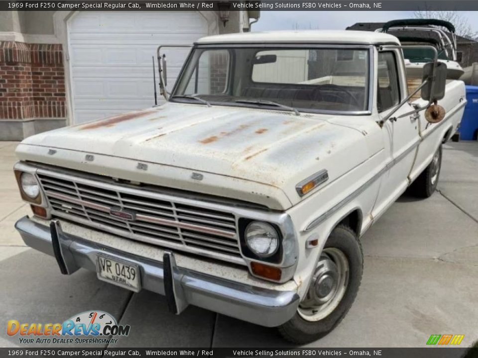 Wimbledon White 1969 Ford F250 Camper Special Regular Cab Photo #6