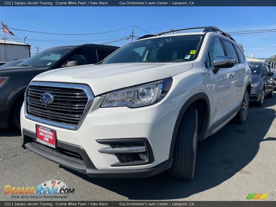 2021 Subaru Ascent Touring Crystal White Pearl / Slate Black Photo #3