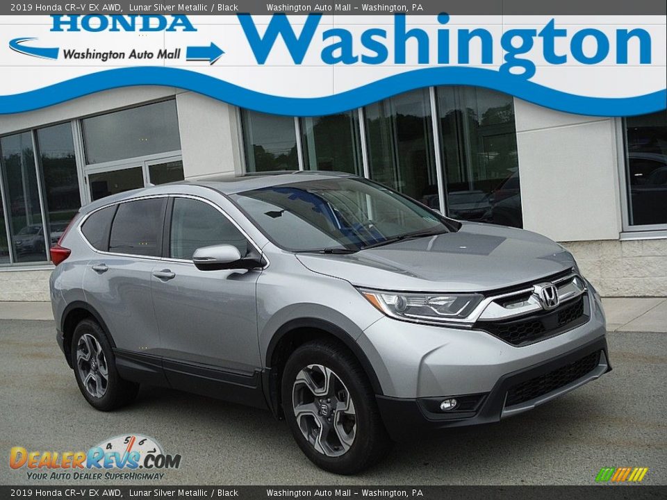 2019 Honda CR-V EX AWD Lunar Silver Metallic / Black Photo #1
