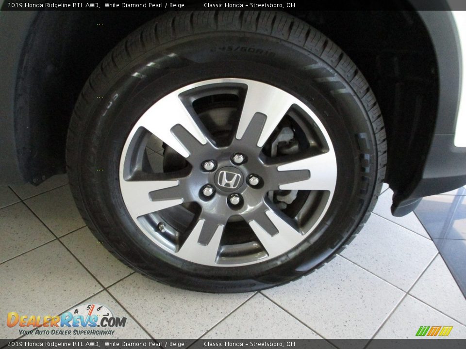 2019 Honda Ridgeline RTL AWD White Diamond Pearl / Beige Photo #5